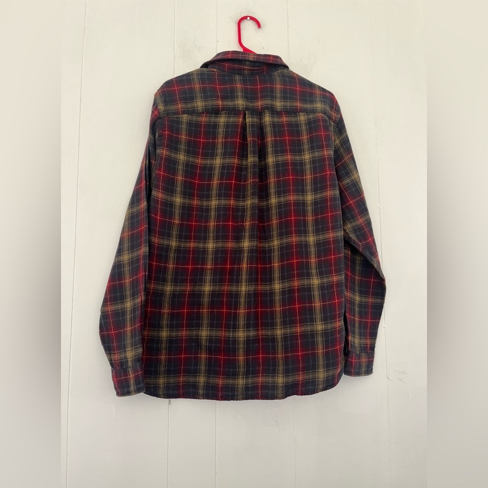 Carbon 2 Cobalt Men's Plaid Flannel Long Sleeve Button-Down Shirt Size Medium - Picture 3 of 10